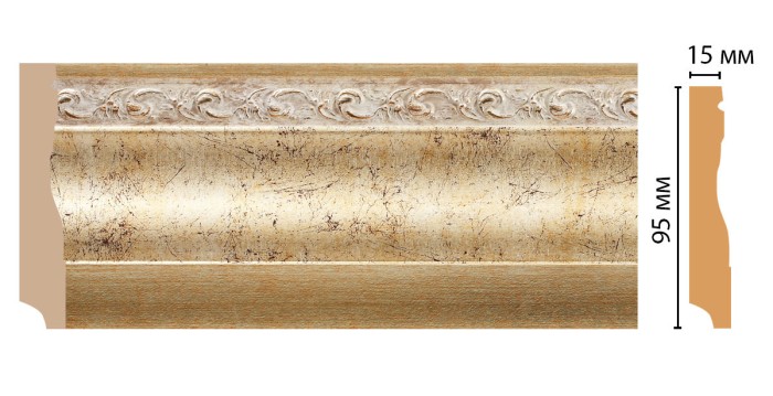 Плинтус напольный DECOMASTER 153-553 ДМ (95*12*2400 мм)